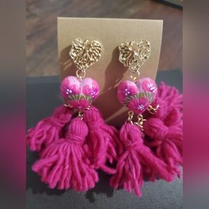 Beautiful Statement Organic super lightweight handmade artisan earrings